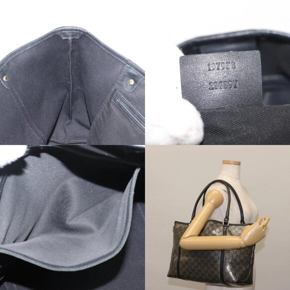 GUCCI GG Crystal Tote Bag Gold Navy 197953 Auth 142538 - Picture 15 of 15